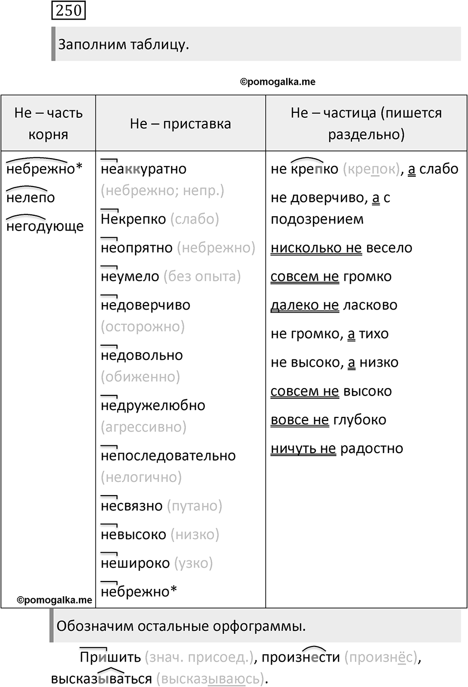 Упражнение 250 — решение 2