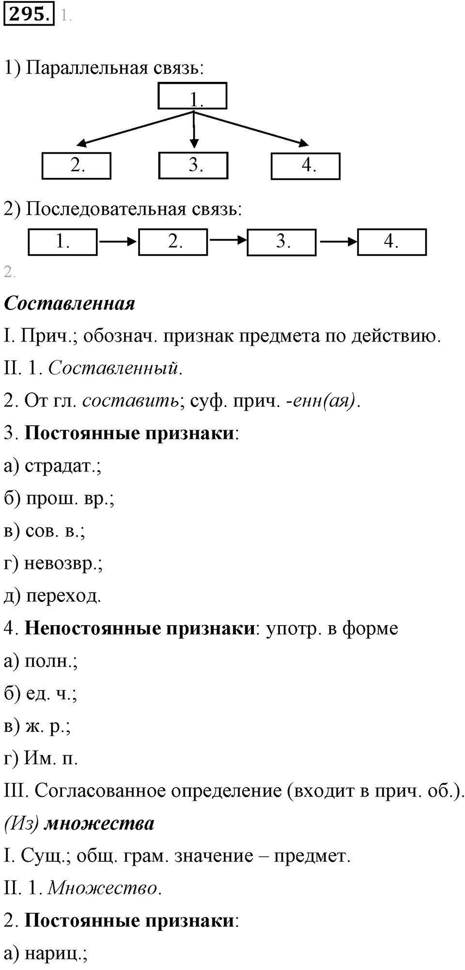 Упражнение 295 — решение 1