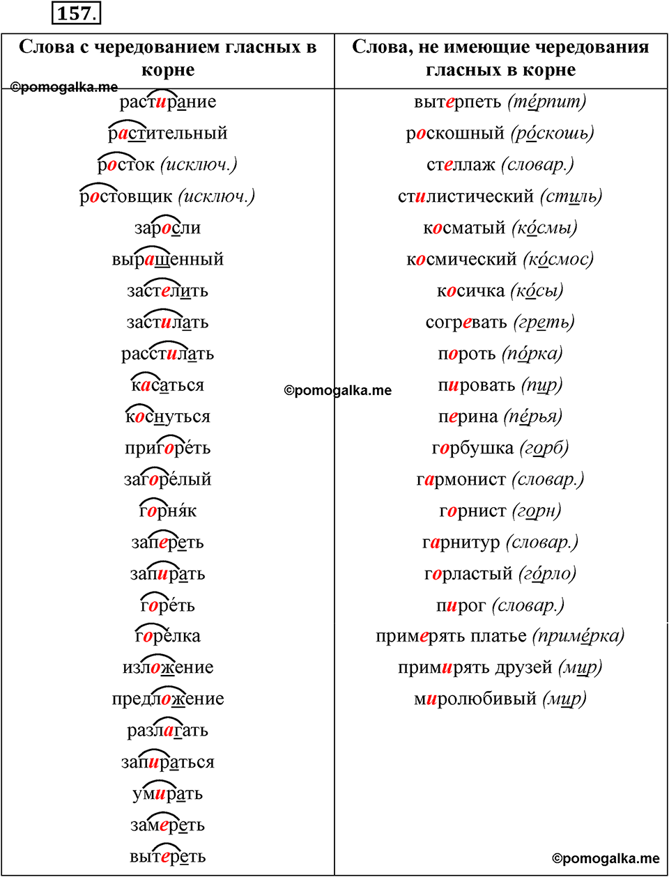 Упражнение 157 — решение 1