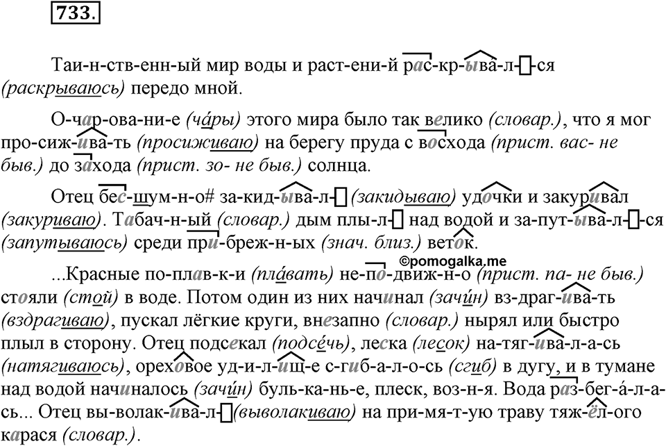 Упражнение 733 — решение 1