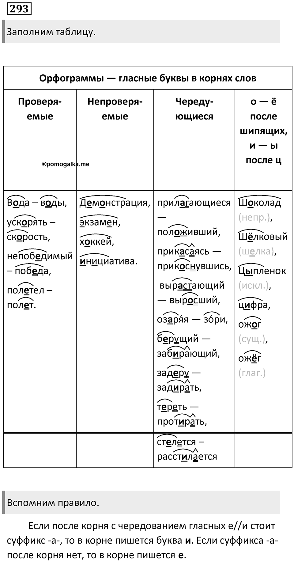 Упражнение 293 — решение 1