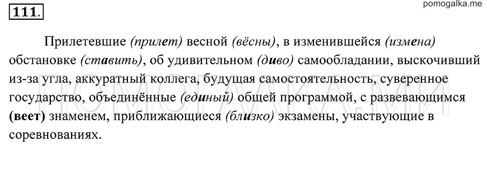 Упражнение 111 — решение 2