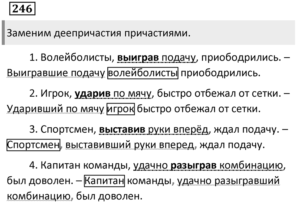 Упражнение 246 — решение 1