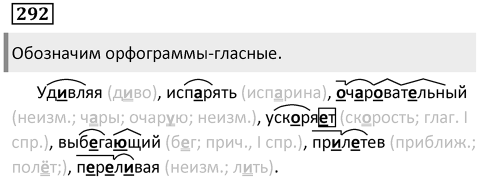 Упражнение 292 — решение 1