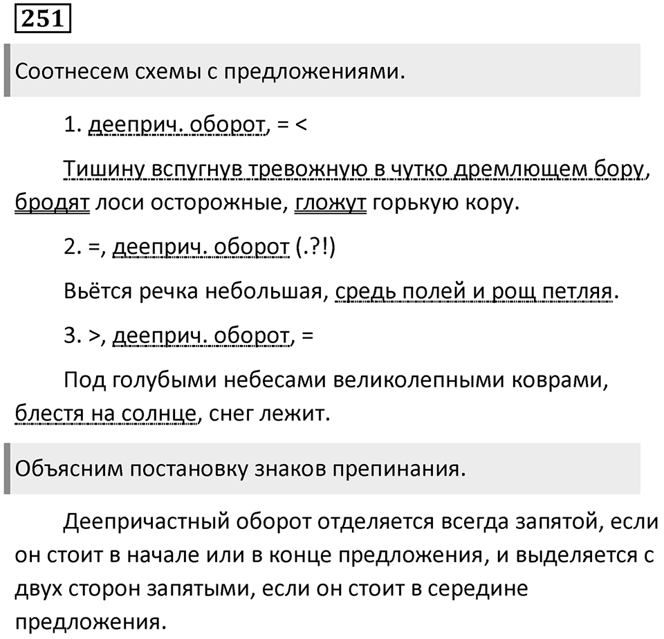 Упражнение 251 — решение 1