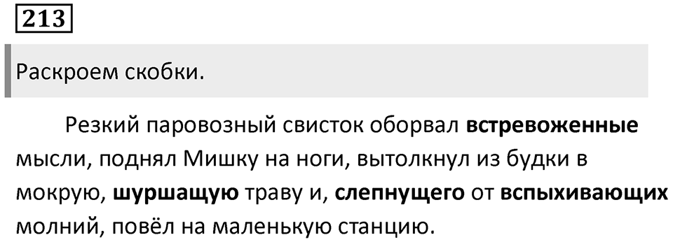 Упражнение 213 — решение 1