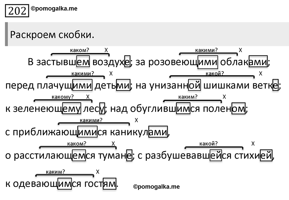 Упражнение 202 — решение 1