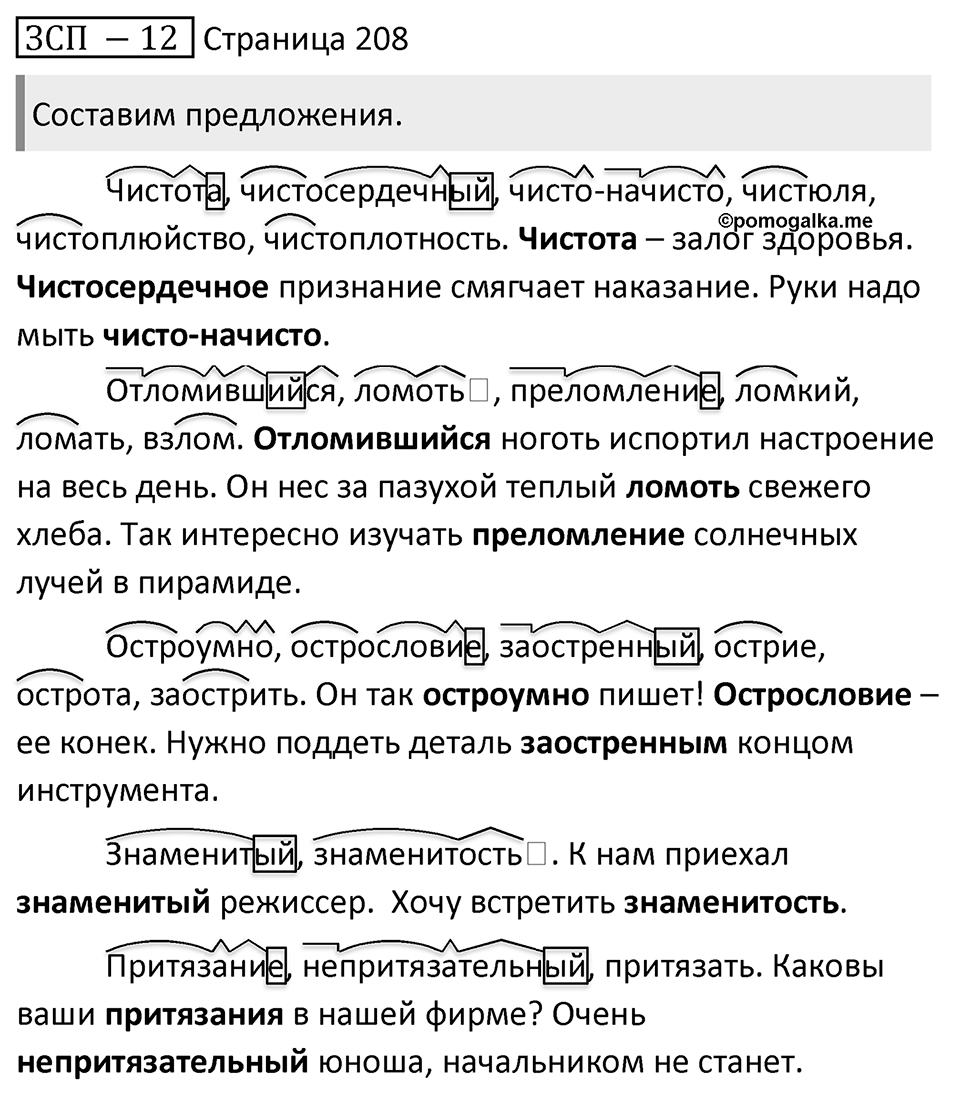 Страница 208 ЗСП 12 — решение 1