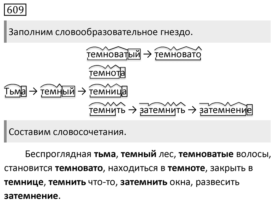 Упражнение 609 — решение 1