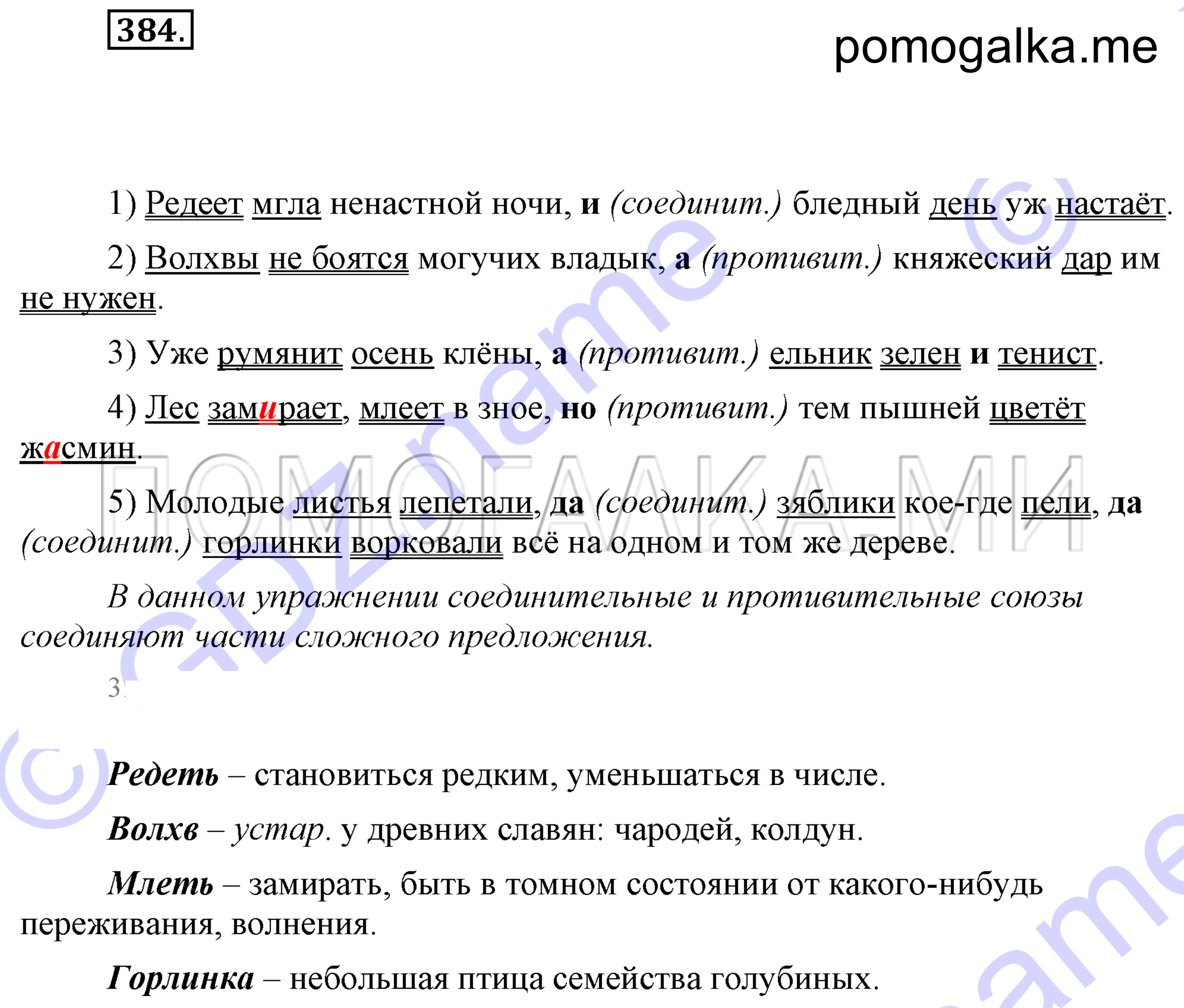 Упражнение 384 — решение 2