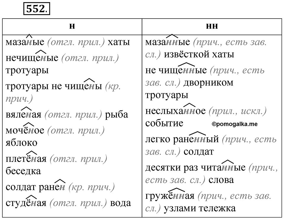 Упражнение №552 — решение 1