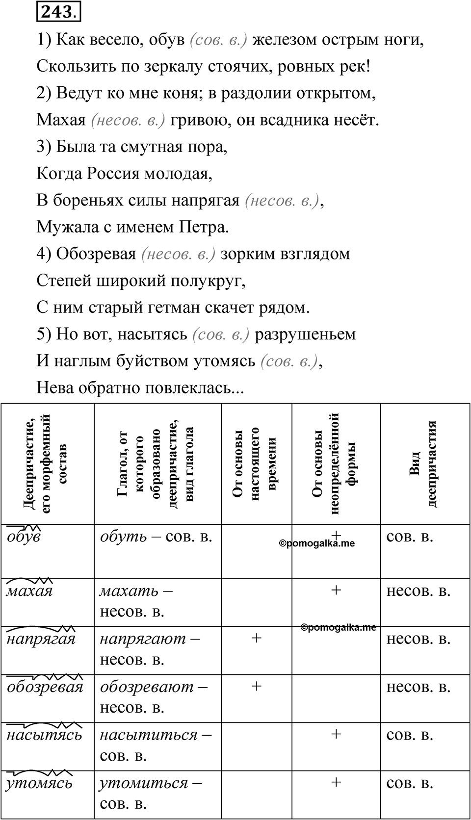 Упражнение №243 — решение 1