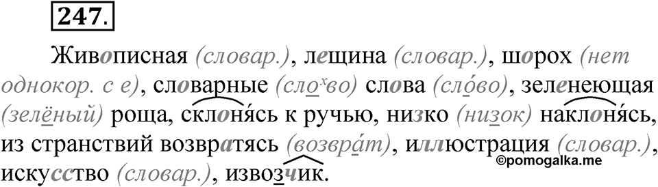 Упражнение №247 — решение 1