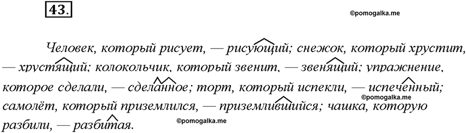 Упражнение №43 — решение 1