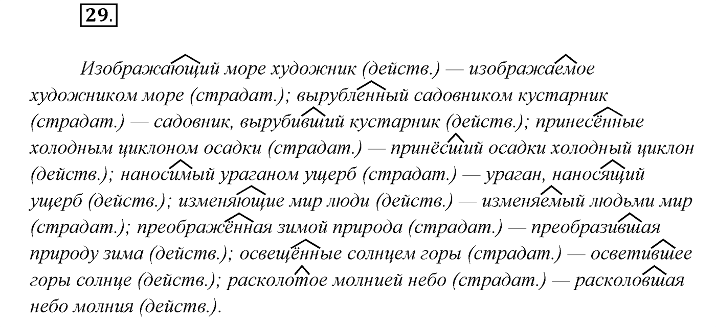 Упражнение №29 — решение 1
