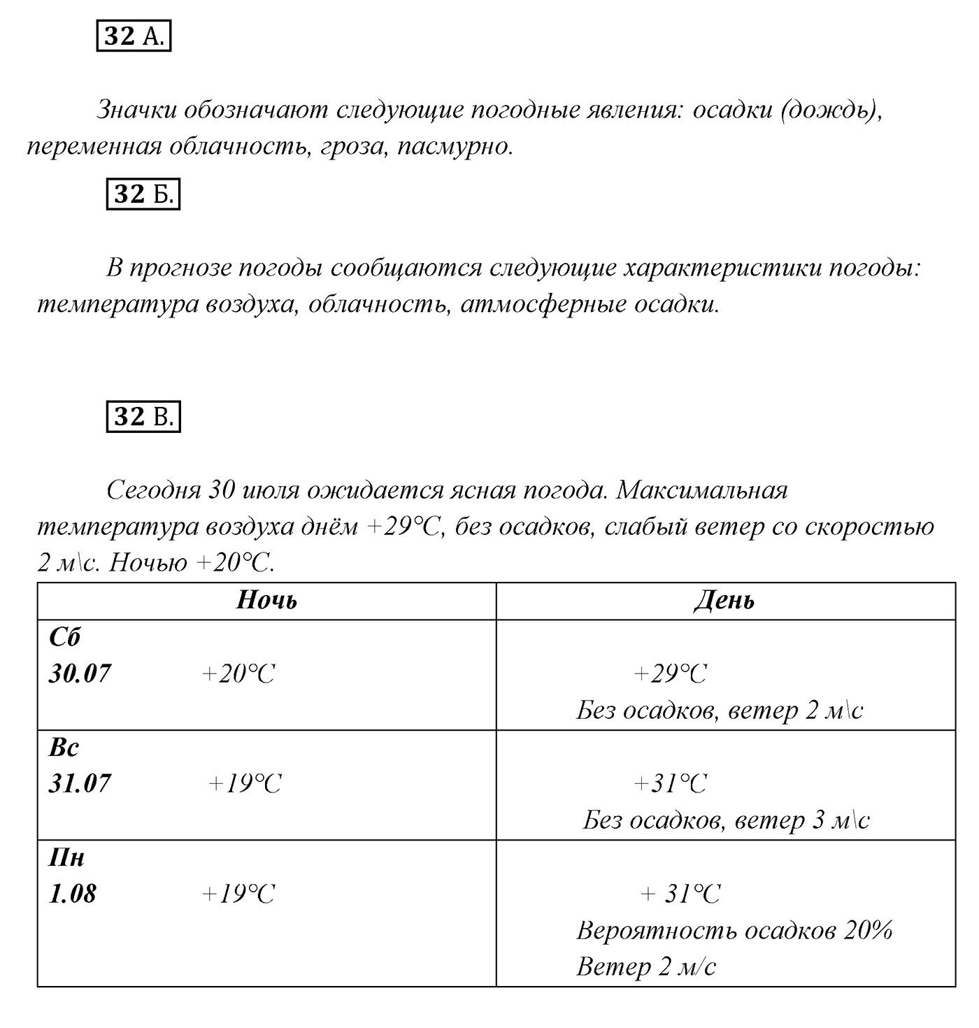 Упражнение №32 — решение 1