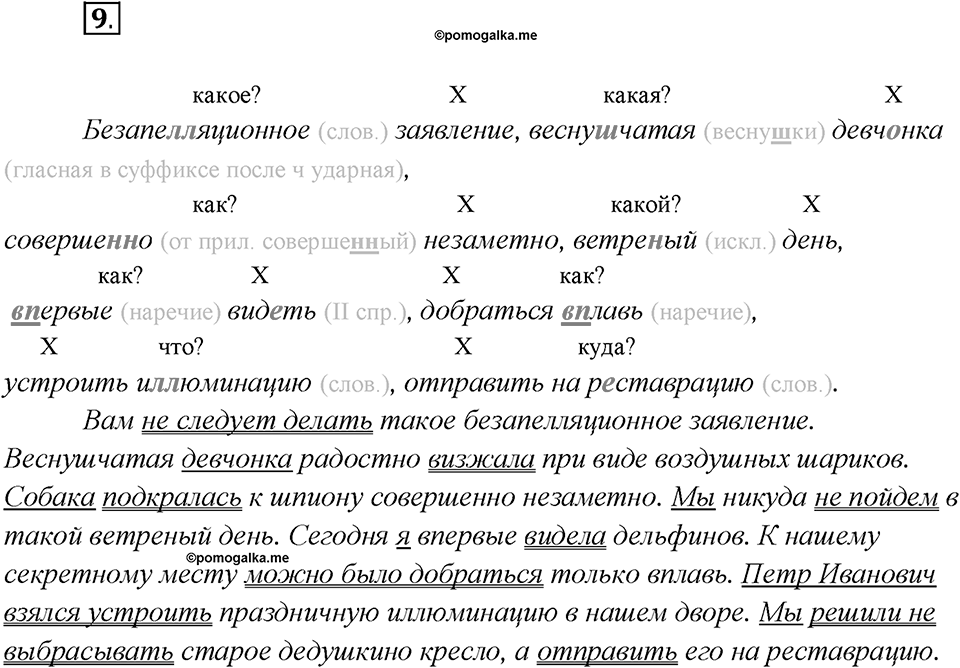 Как появился русский литературный язык?. Глава 5. Упражнение 9 — решение 1