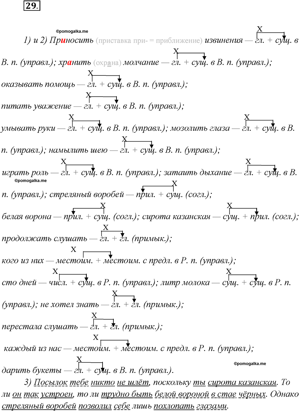Как появился русский литературный язык?. Глава 5. Упражнение 29 — решение 1