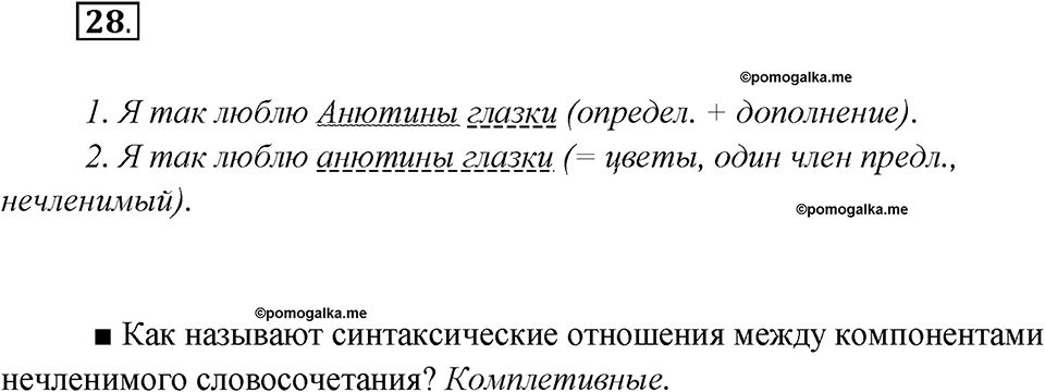 Как появился русский литературный язык?. Глава 5. Упражнение 28 — решение 1