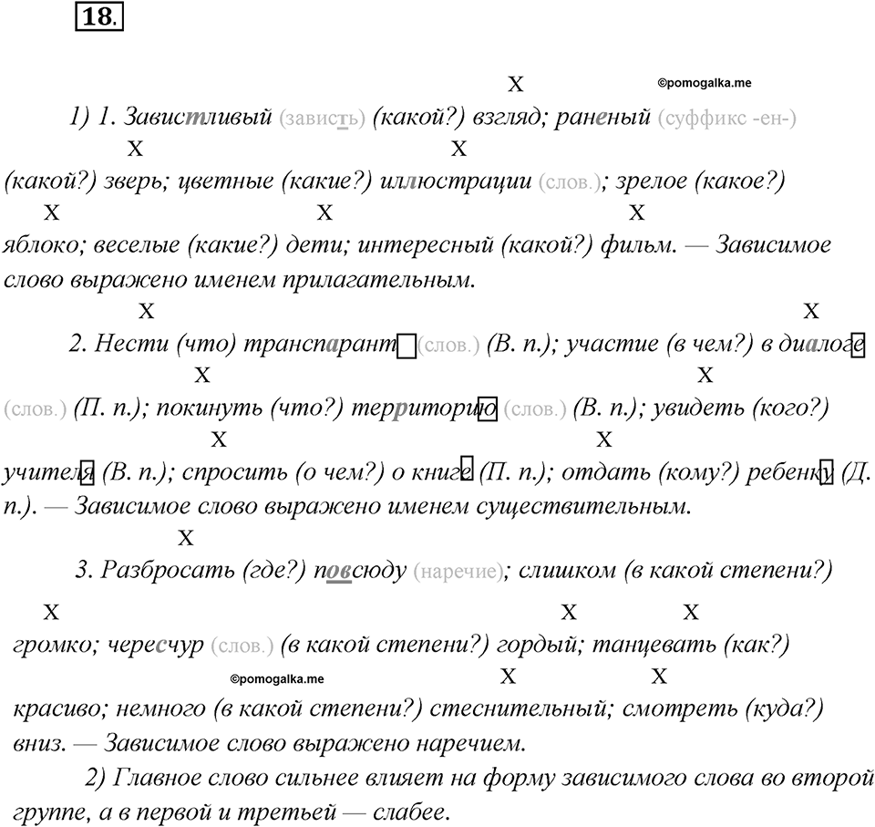 Как появился русский литературный язык?. Глава 5. Упражнение 18 — решение 1