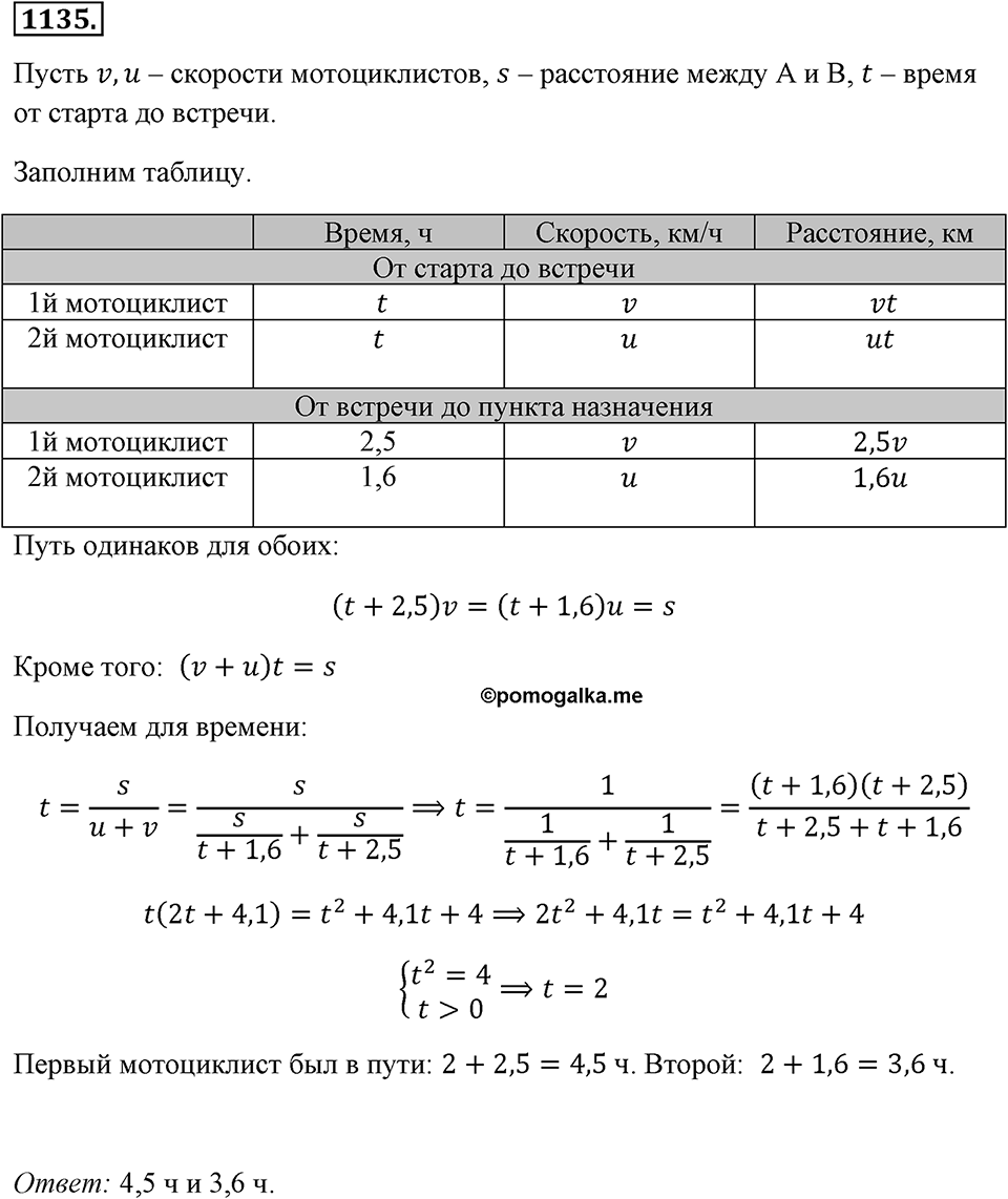 Номер 1135 — решение 2