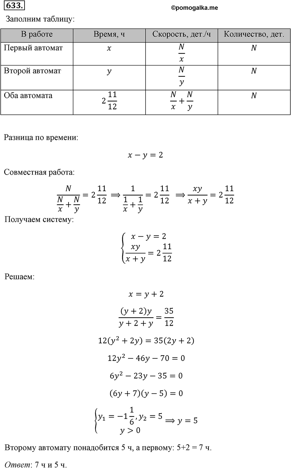 Номер 633 — решение 1