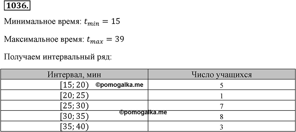 Номер 1036 — решение 2