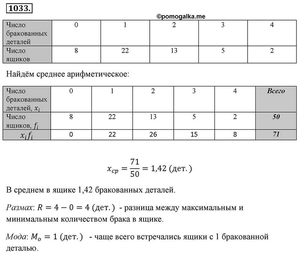 Номер 1033 — решение 2
