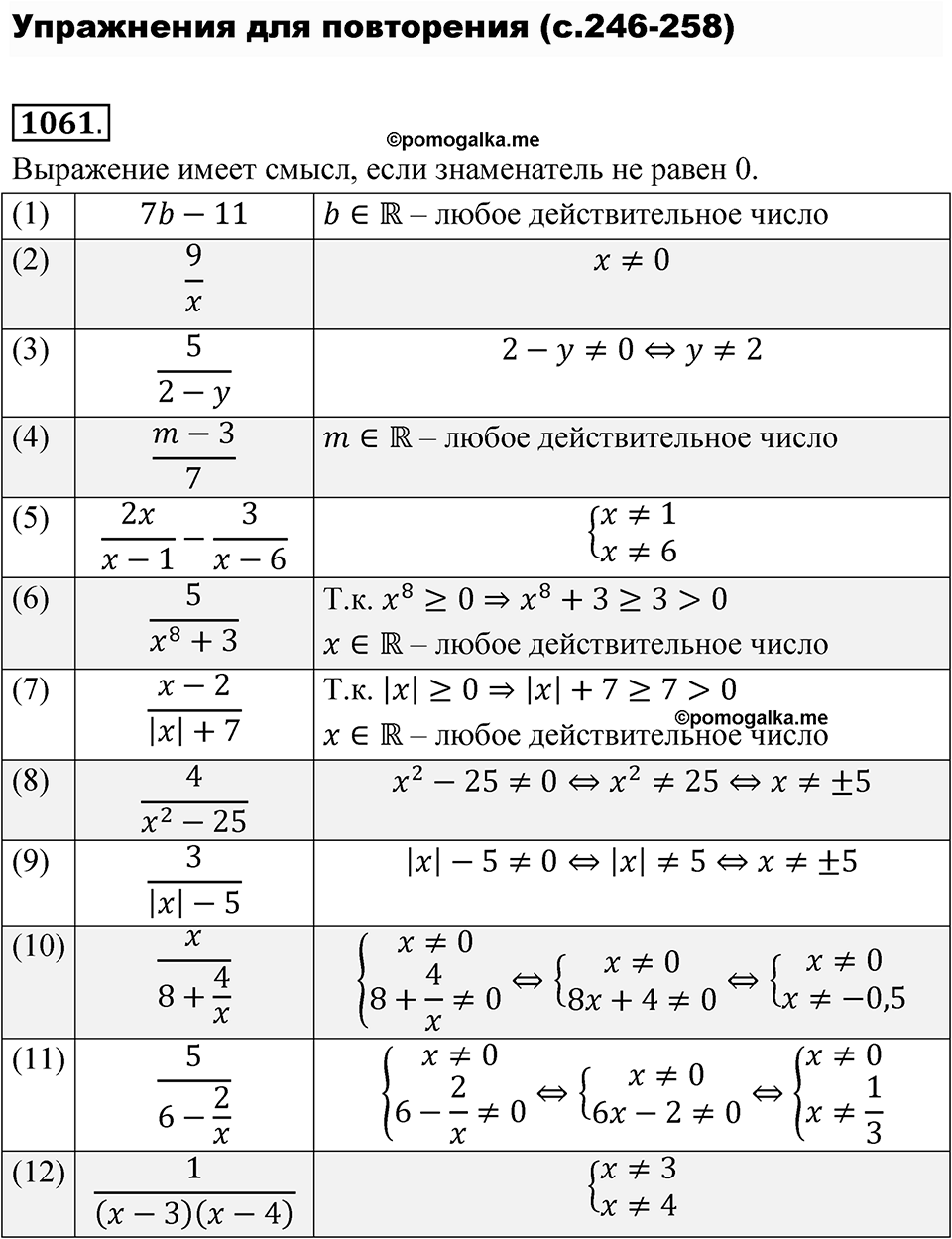 Номер 1061 — решение 1