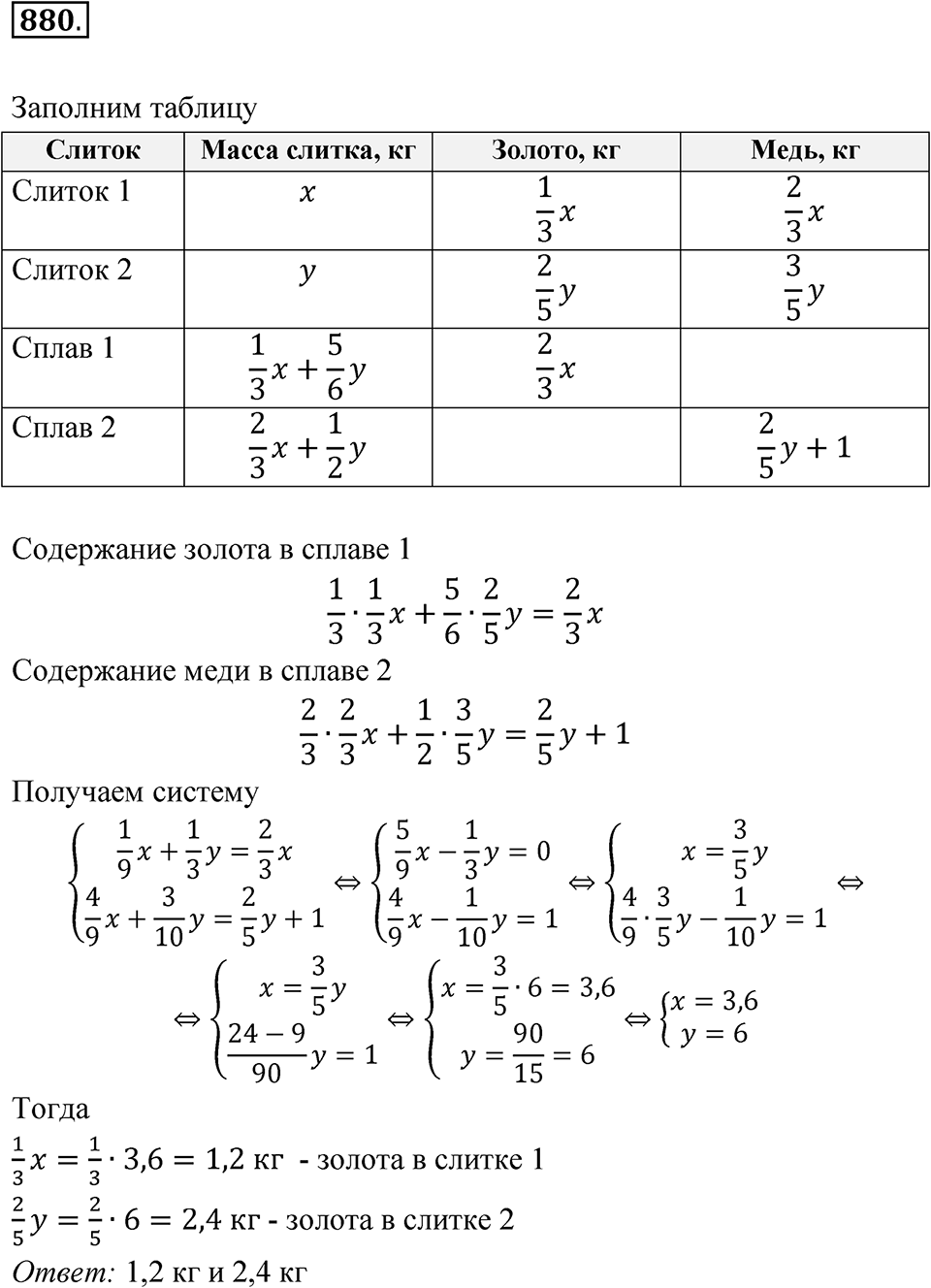 Номер 880 — решение 1