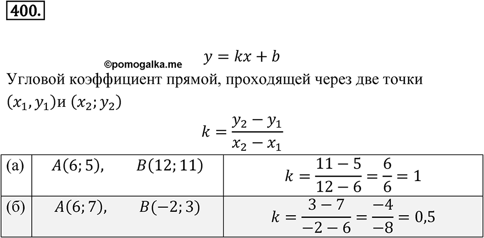 Номер 400 — решение 1