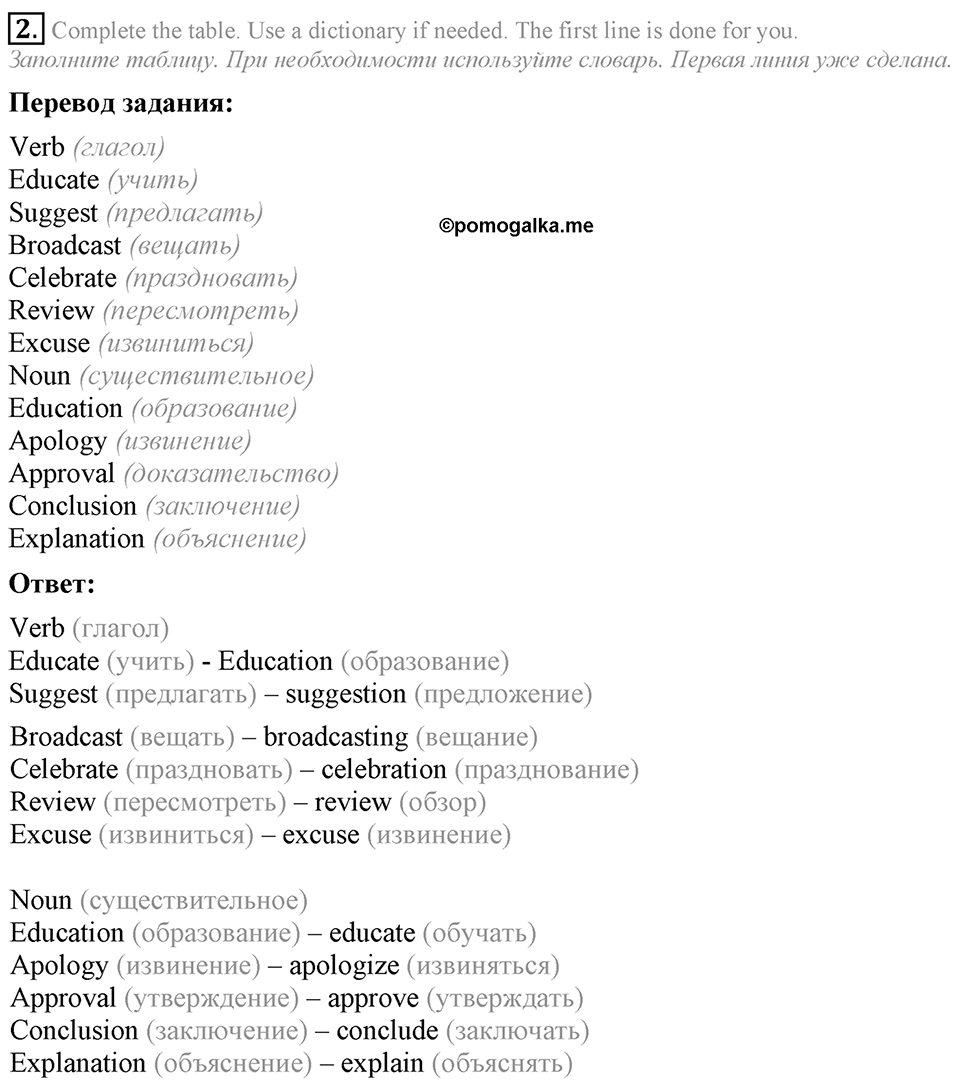 3. Unit. Mass media: Good or bad?. Section 8 Задание №2 — решение 1