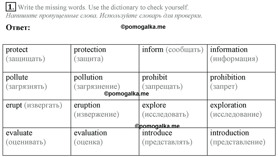2. Unit. The World 's Best Friend Is You. Section 1 Задание №1 — решение 1