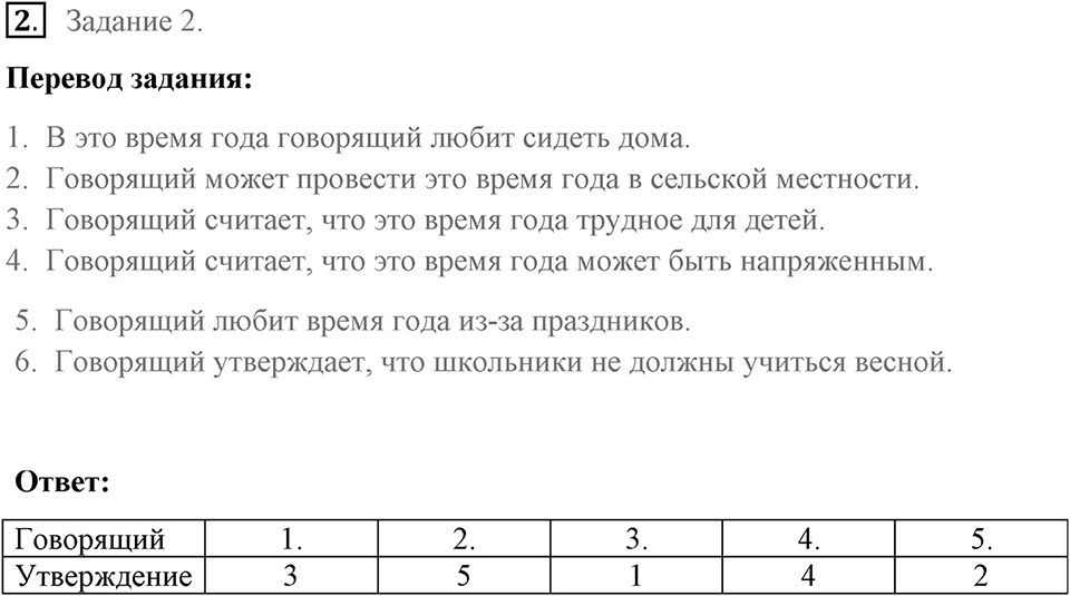 ГИА (ОГЭ). Раздел 1. Задания по аудированию (EF T001). Страница 104-105 задание №2 — решение 1