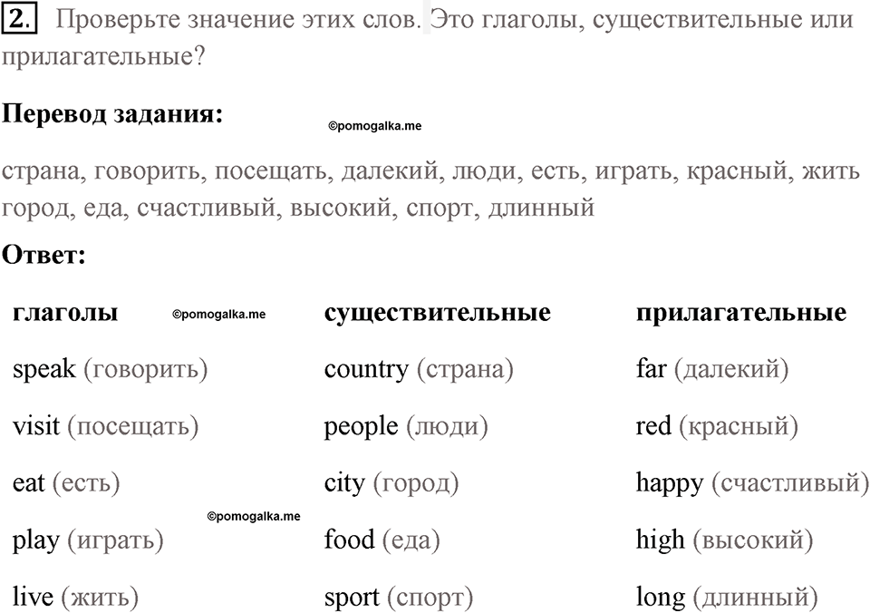 Страница 6-8. Starter Unit. Задание №2 — решение 1