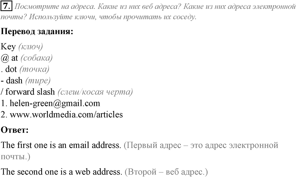 Module 7. Reading & Vocabulary. 7a задание №7 — решение 1