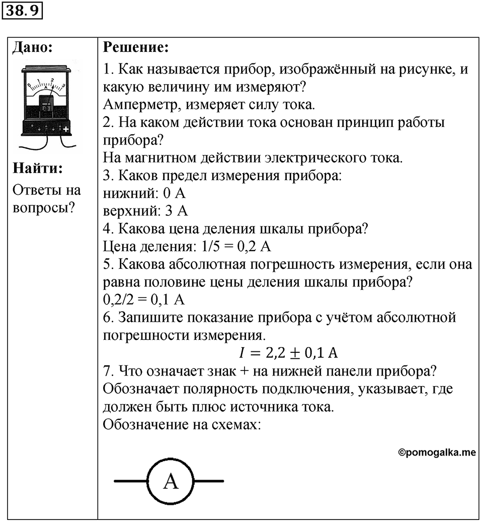 Номер 38.9 — решение 1