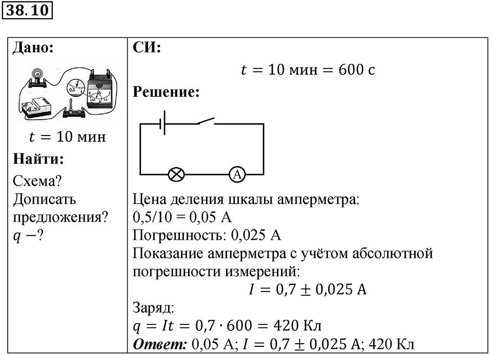 Номер 38.10 — решение 1