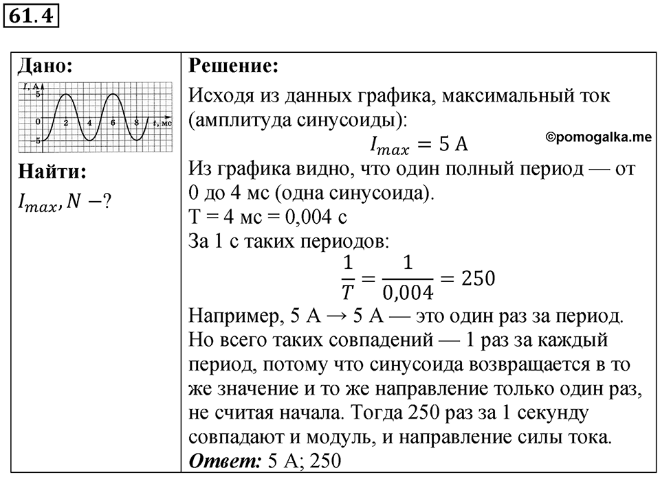 Номер 61.4 — решение 1