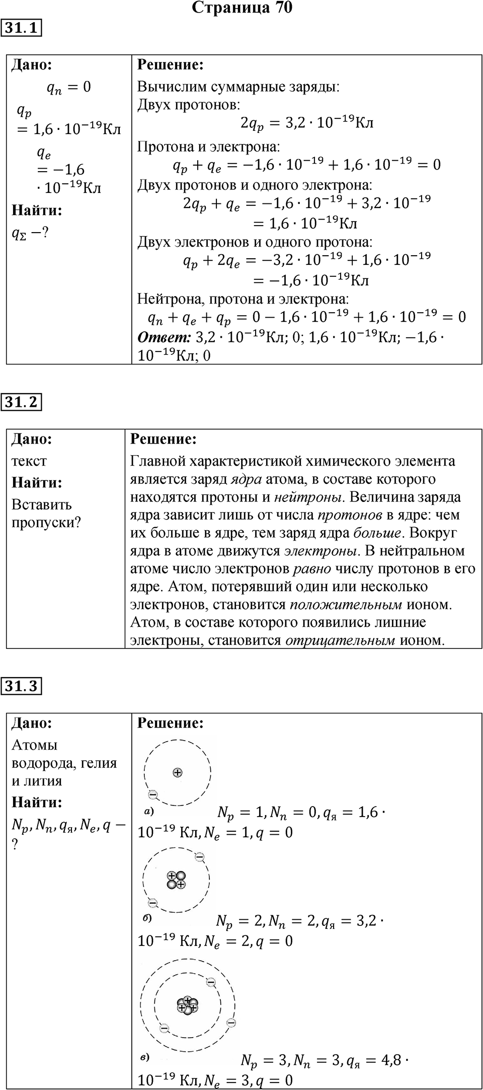 Страница 70 — решение 1