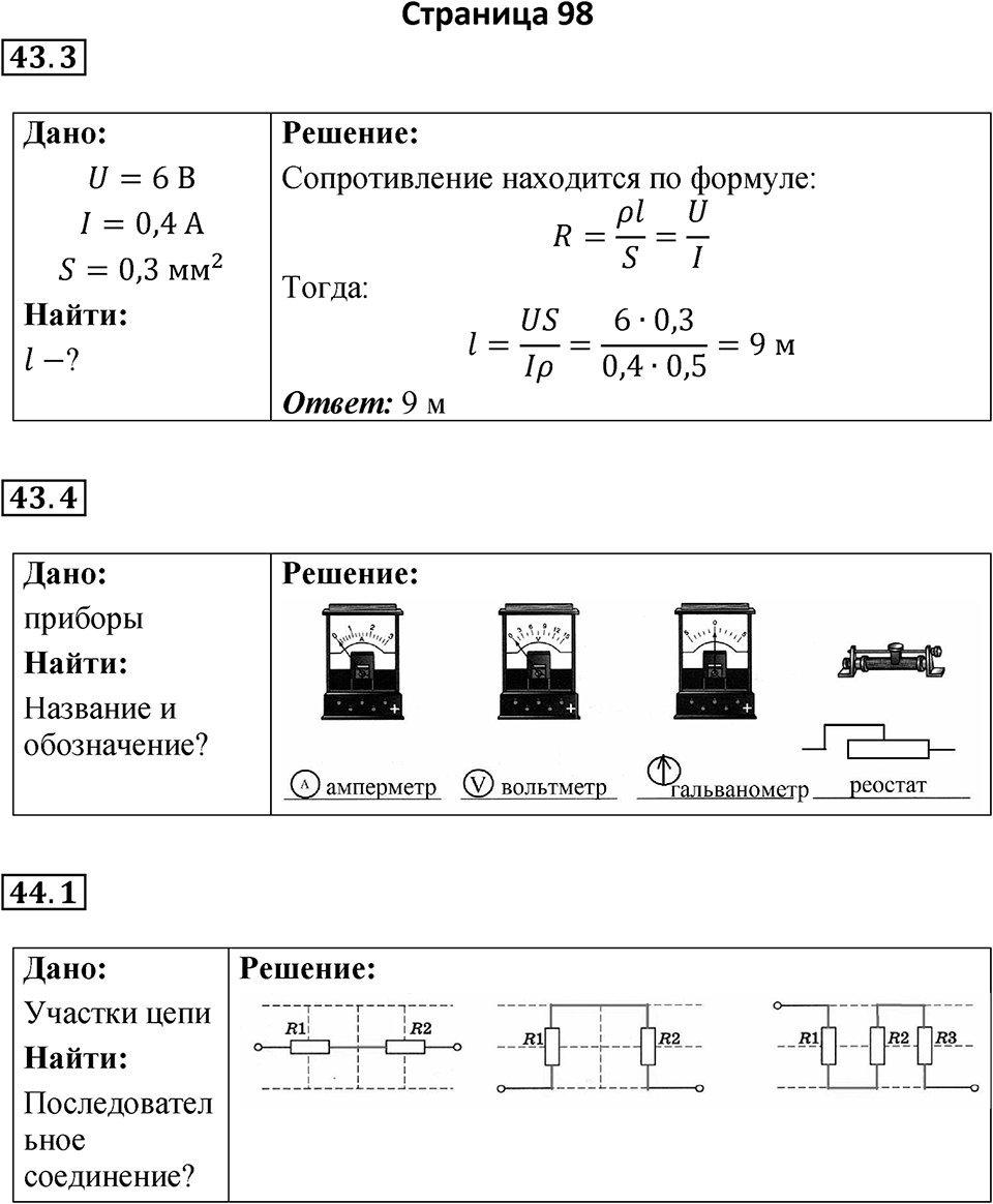 Страница 98 — решение 1
