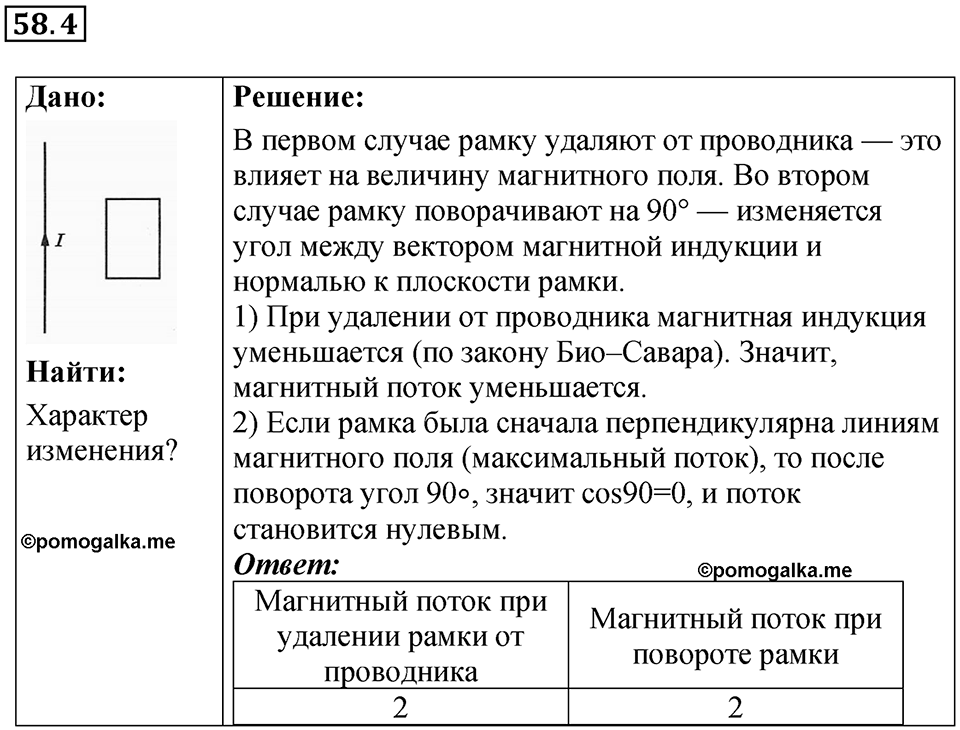Номер 58.4 — решение 1