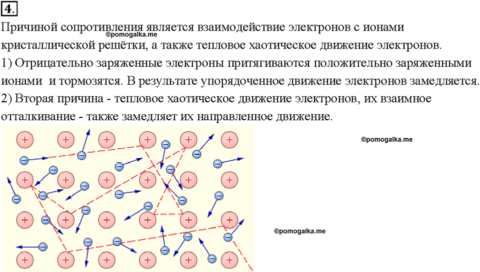 Глава 2. Электрические явления. §43. Электрическое сопротивление проводников. Единицы сопротивления. Вопрос №4 — решение 1