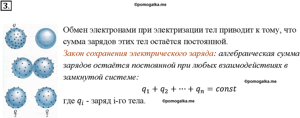 Глава 2. Электрические явления. §30. Объяснение электрических явлений. Вопрос №3 — решение 1