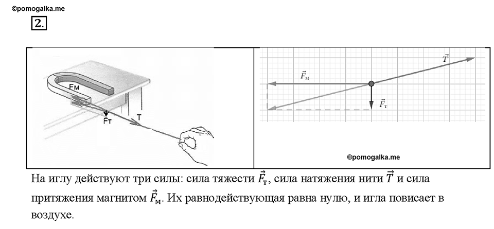 Глава 3. Электромагнитные явления. §60. Постоянные магниты. Магнитное поле постоянных магнитов. Задание №2 — решение 1