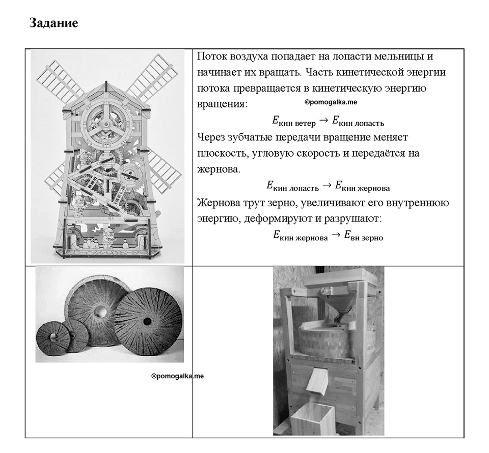 Глава 1. Тепловые явления. §11. Закон сохранения и превращения энергии в механических и тепловых процессах. Задание №1 — решение 1