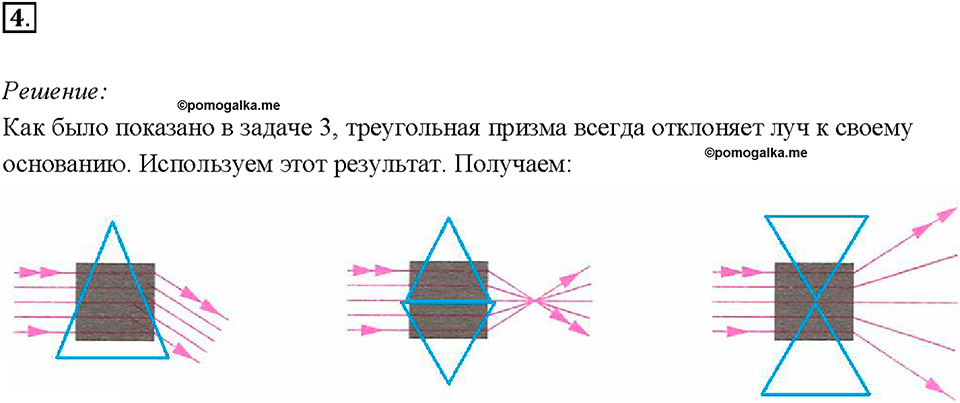Глава 4. Световые явления. §67. Преломление света. Закон преломления света. Упражнение 47. Номер №4 — решение 1