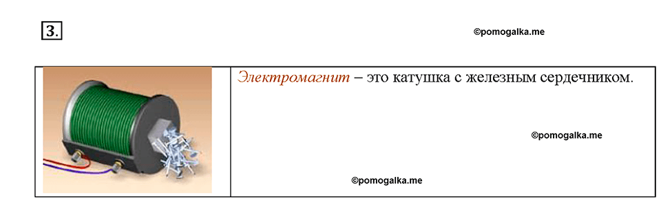 Глава 3. Электромагнитные явления. §59. Магнитное поле катушки с током. Электромагниты и их применение. Вопрос №3 — решение 1