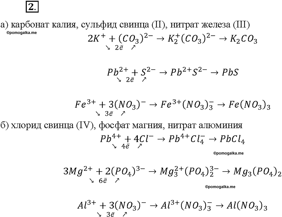 Глава 3. Соединения химических элементов. §22. Задание №2 — решение 1
