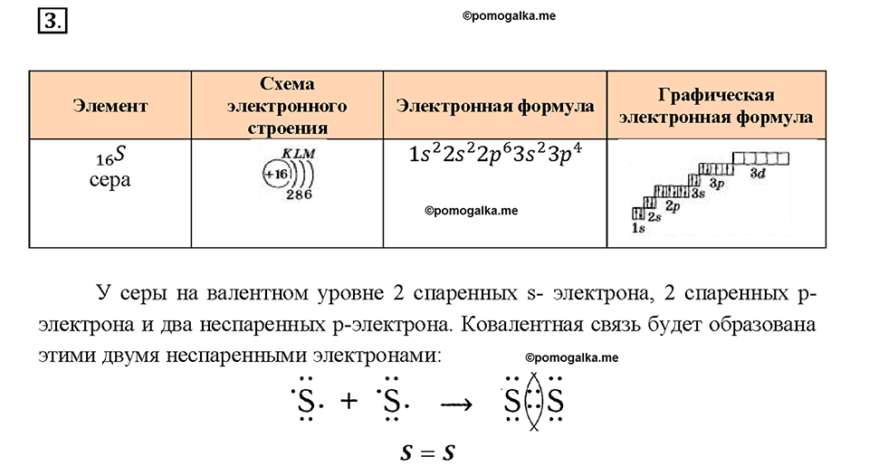 Глава 1. Атомы химических элементов. §11. Задание №3 — решение 1